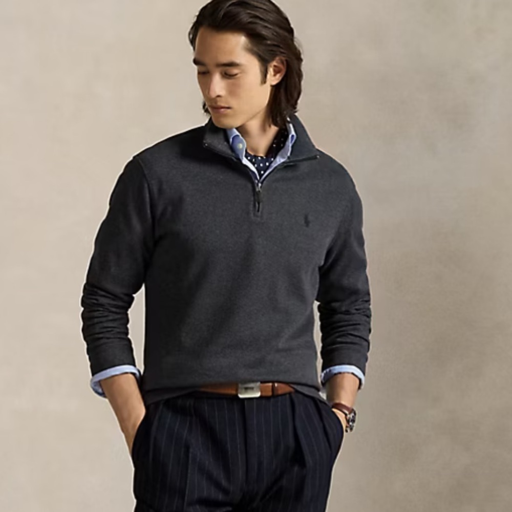 Polo Ralph Lauren Quarter Zip Heather Sweater